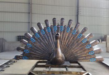 孔雀開屏雕塑供給，街道標識，孔雀開屏雕塑生產(chǎn)商