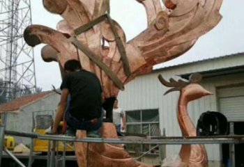 孔雀雕塑生產，戶外擺放，景觀銅孔雀雕塑精選