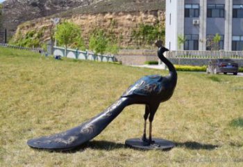 孔雀雕塑優選，陸地擺件，景觀銅孔雀雕塑制作廠家