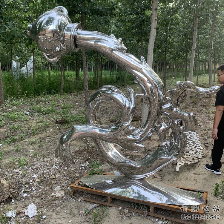 波浪雕塑通用，街道標識，不銹鋼波浪雕塑承接