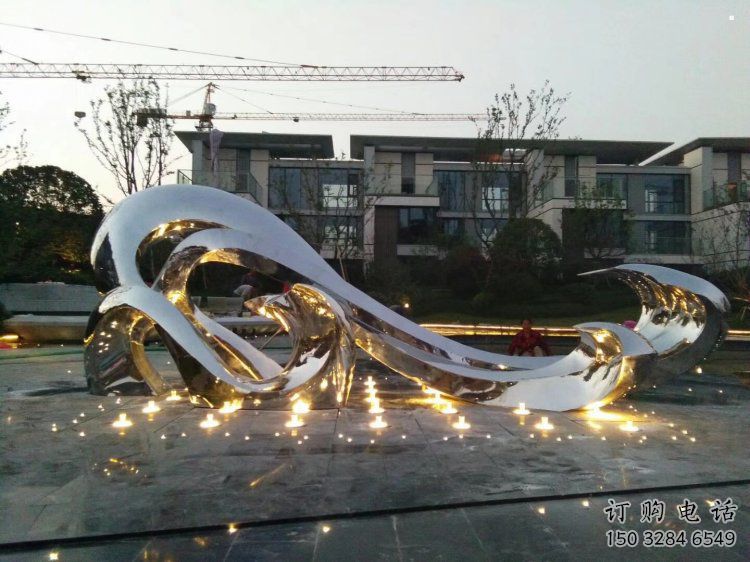 大型商場浪花雕塑