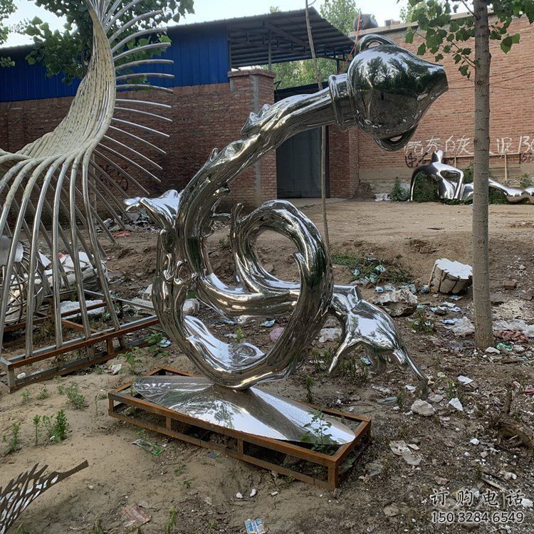 浪花雕塑批發(fā)，標(biāo)識雕塑，展示浪花天壺雕塑優(yōu)選