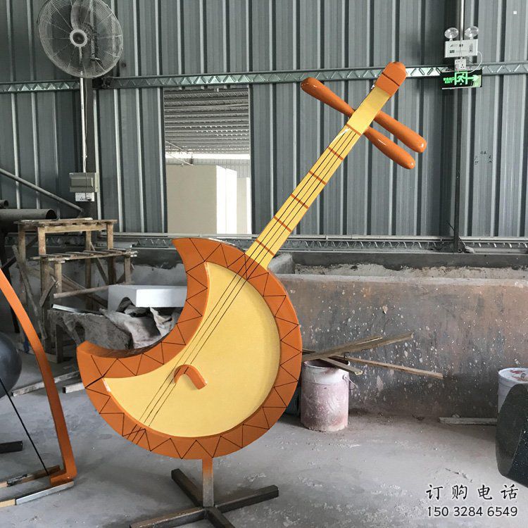 二胡雕塑通用，陸地擺件，不銹鋼二胡雕塑制作優選