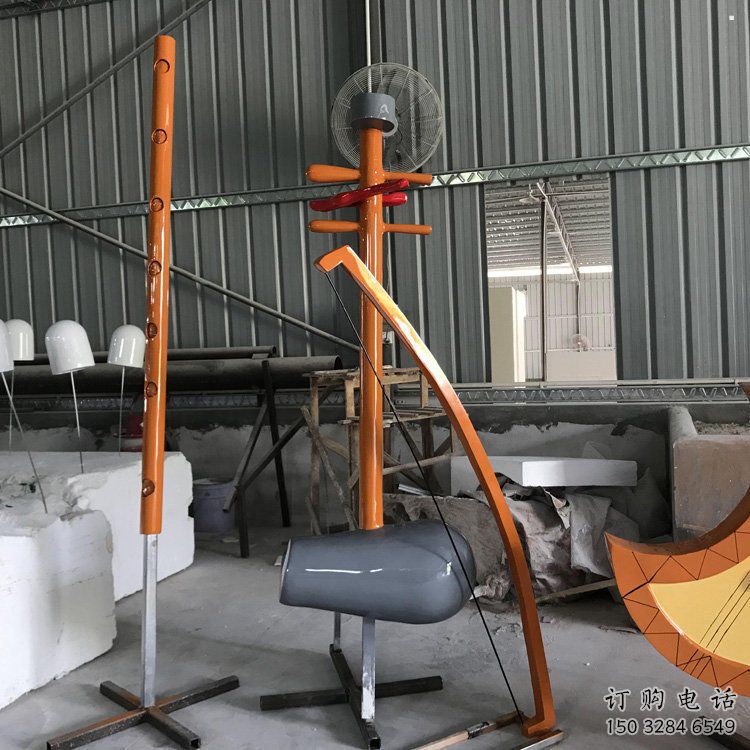 制造二胡雕塑供需，鋼管組合，不銹鋼二胡雕塑廠家