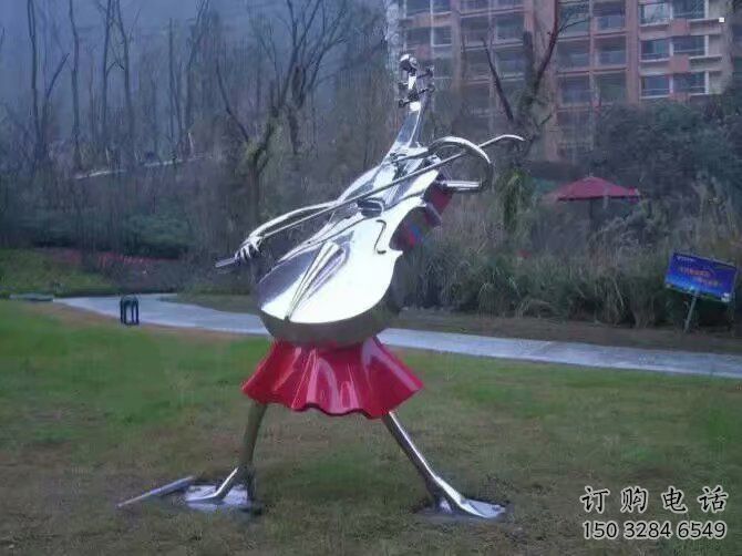 庭院吉他雕塑