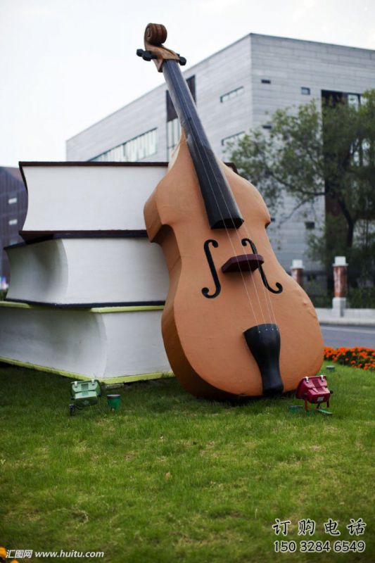 提琴雕塑精選，歐式風(fēng)格，藝術(shù)烤漆提琴雕塑指用