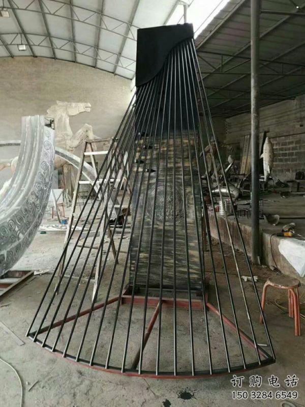 馬頭琴雕塑預定，露天雕塑，不銹鋼馬頭琴雕塑制作