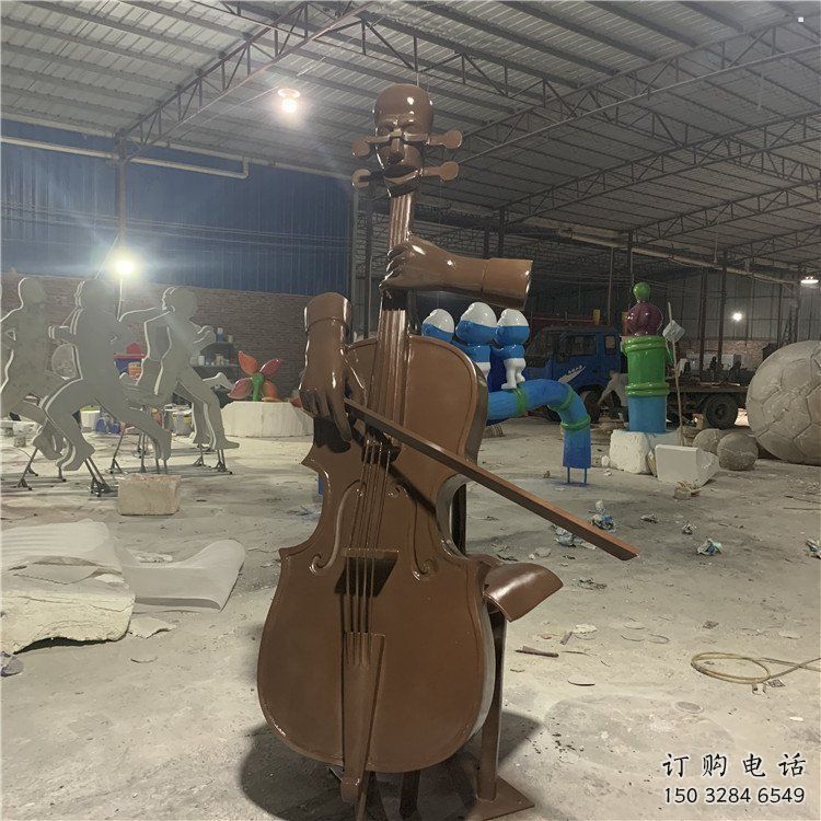 提琴雕塑標準，景觀雕塑，不銹鋼提琴雕塑提供