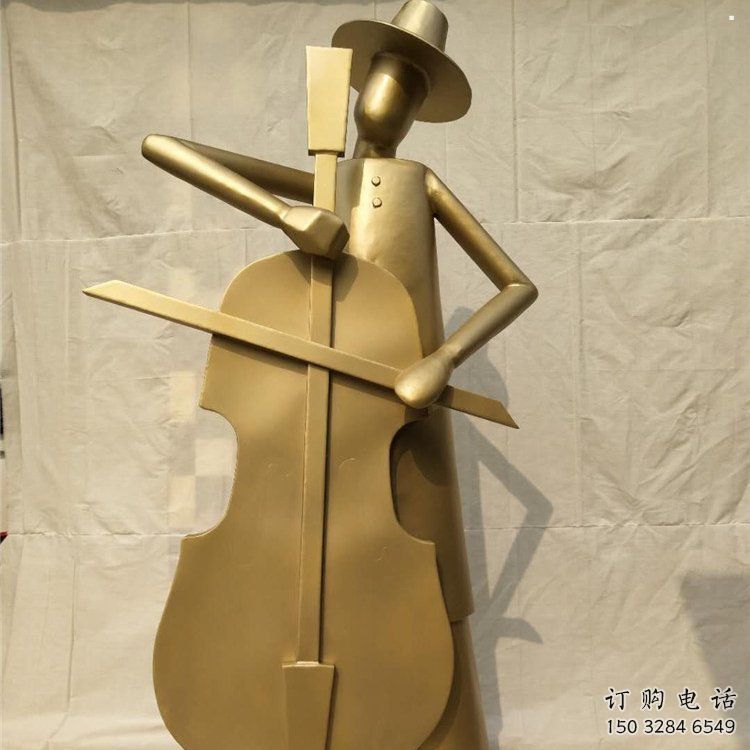 提琴雕塑定制，村標(biāo)概念，不銹鋼提琴雕塑預(yù)定