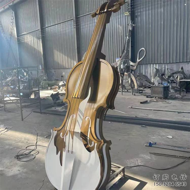 小提琴雕塑供給，街道標識，不銹鋼小提琴雕塑供應