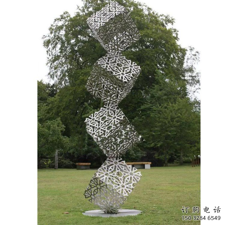 幾何體雕塑生產，鋼管組合，不銹鋼幾何體雕塑展品