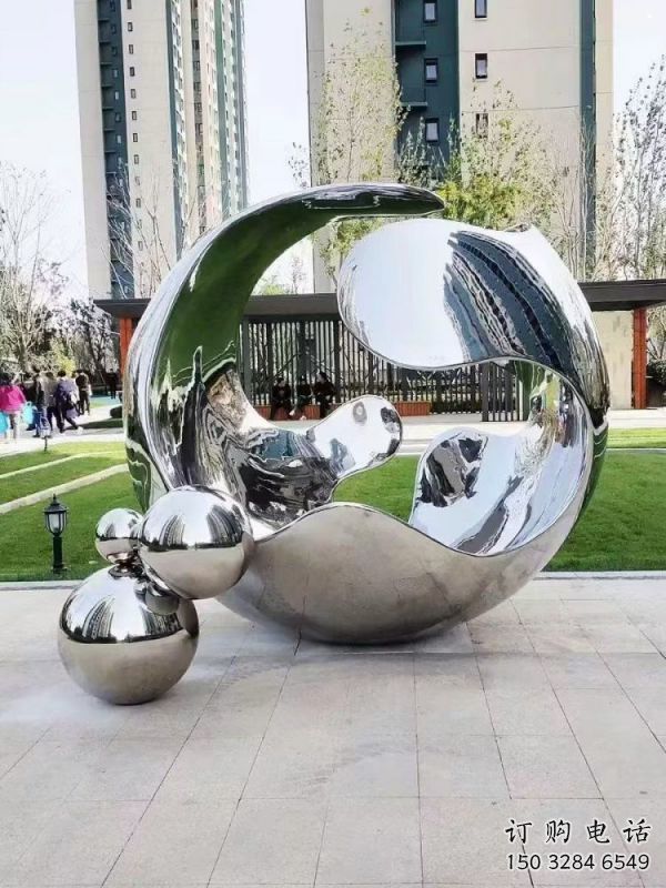 景觀球雕塑訂做，戶外雕塑，不銹鋼景觀球雕塑生產(chǎn)商
