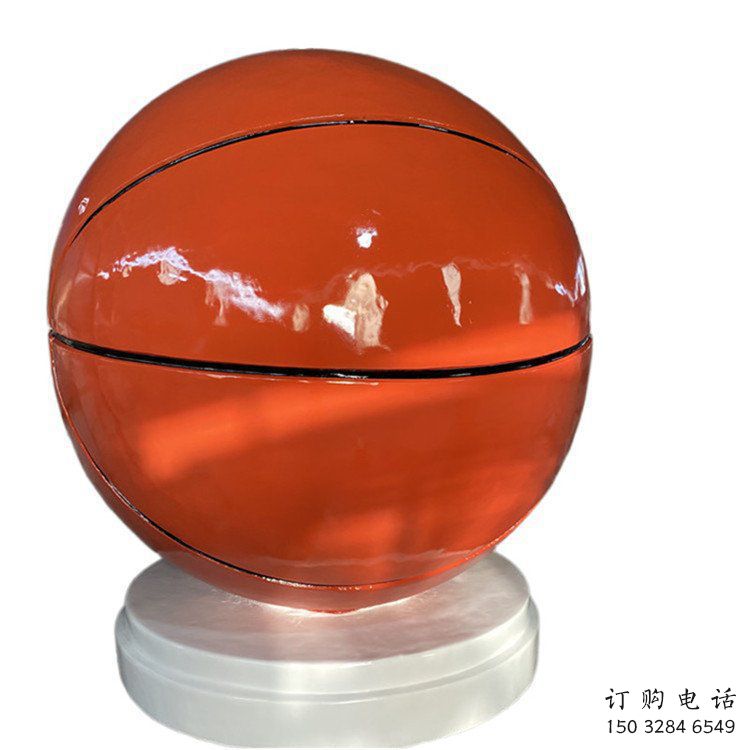 籃球景觀雕塑供應，市標雕塑，玻璃鋼籃球雕塑生產商