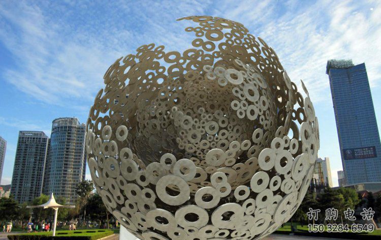 現代球形雕塑承接，歐式風格，鏤空球形雕塑精選
