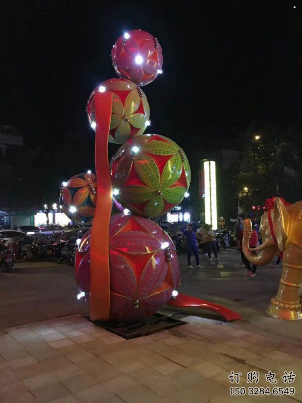 繡球雕塑選定，戶外雕塑，不銹鋼繡球雕塑標準
