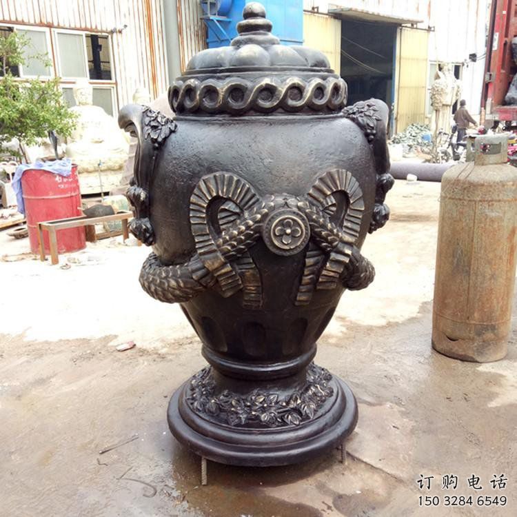 花瓶雕塑訂做，鑄銅雕塑，銅花瓶雕塑生產(chǎn)廠家