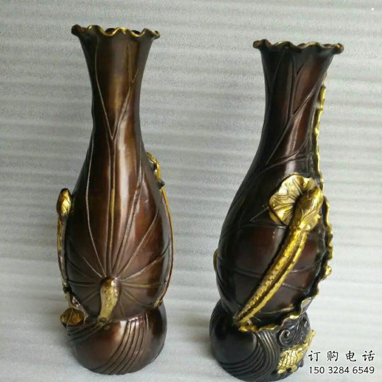 花瓶雕塑供求，美陳雕塑，戶外銅花瓶雕塑制造廠家