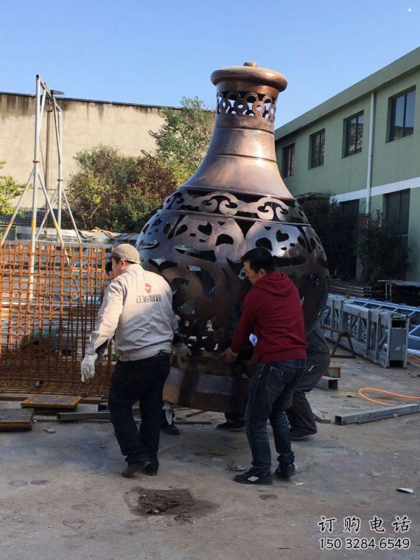 花瓶雕塑供應，仿真雕塑，銅花瓶雕塑素材制造廠家