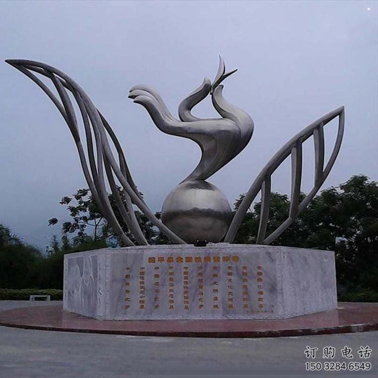 手拈花雕塑精選，戶外雕塑，不銹鋼手拈花雕塑優價