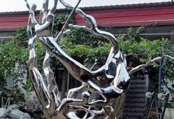 波浪雕塑提供，美陳雕塑，不銹鋼波浪雕塑承接