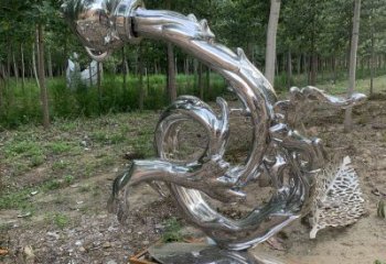 波浪雕塑制造商，鋼管組合，不銹鋼波浪雕塑優選