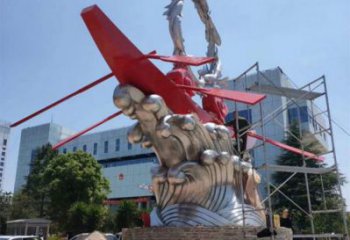 海浪紋雕塑制作，城市裝飾，不銹鋼海浪紋雕塑標(biāo)準(zhǔn)