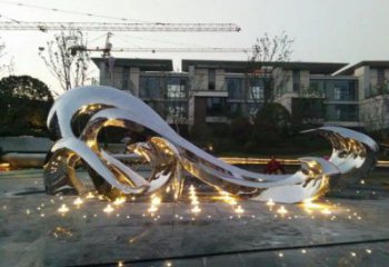 大型商場浪花雕塑