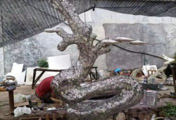 房地產浪花雕塑