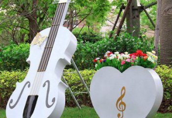 大提琴雕塑供求，水景雕塑，不銹鋼大提琴雕塑制造商