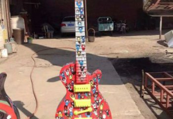 提琴雕塑精選，景區(qū)雕塑，不銹鋼烤漆提琴雕塑提供