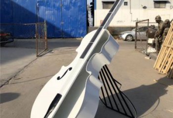 提琴雕塑生產(chǎn)，白鋼構(gòu)件，金屬烤漆提琴雕塑通用