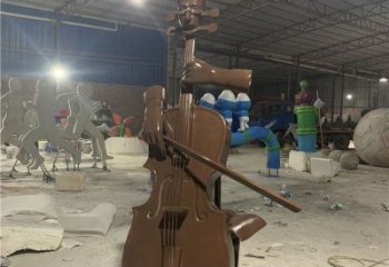 提琴雕塑標準，景觀雕塑，不銹鋼提琴雕塑提供