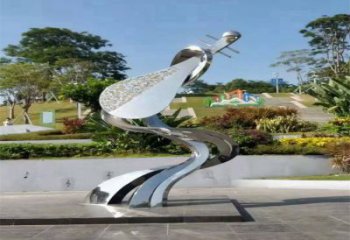 提琴雕塑制作，公園小品，不銹鋼提琴雕塑優選