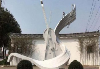 小提琴雕塑精選，景觀概念，不銹鋼小提琴雕塑生產(chǎn)