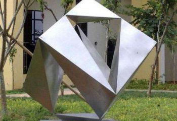 方塊雕塑生產，城區小品，不銹鋼方塊雕塑標準