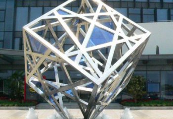 方塊雕塑特供，噴泉雕塑，不銹鋼方塊雕塑優(yōu)選