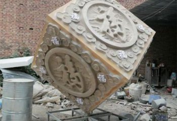 魔方雕塑訂做，多彩藝術(shù)，戶外字體魔方雕塑制造