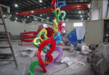 噴漆數(shù)字雕塑