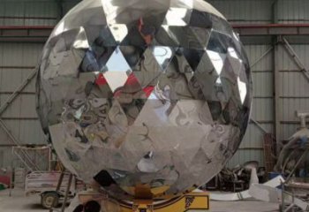 鏡面球雕塑提供，街頭雕塑，不銹鋼球雕塑廠家優價