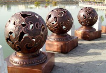 鏤空球雕塑生產，鋼管組合，烤漆鏤空球雕塑廠家