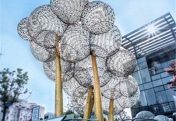 空心球雕塑訂做，多彩藝術，鏤空空心球雕塑制造