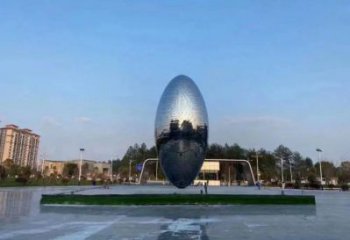 燈光球雕塑擺件，地標(biāo)擺件，不銹鋼燈光球雕塑生產(chǎn)商