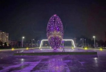 燈光球雕塑生產，戶外擺放，不銹鋼燈光球雕塑精選