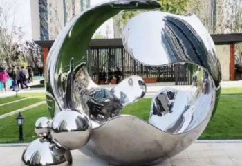 景觀球雕塑訂做，戶外雕塑，不銹鋼景觀球雕塑生產(chǎn)商