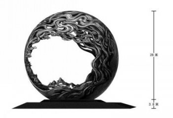 景觀球形雕塑精選，歐式風格，門口不銹鋼球形雕塑選定