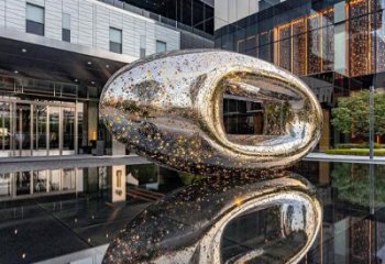 鏤空球雕塑服務商，白鋼構件，抽象異形鏤空球雕塑定價