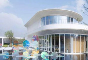 原子球雕塑定做，美陳雕塑，不銹鋼原子球雕塑廠家