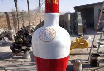 酒瓶雕塑生產，藝術雕塑，各類玻璃鋼酒瓶雕塑定制