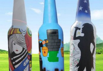 啤酒瓶雕塑供求，景區案例，景觀玻璃鋼啤酒瓶雕塑精選