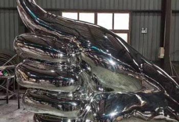 手拈花雕塑專供,手勢雕塑,不銹鋼手拈花雕塑供應